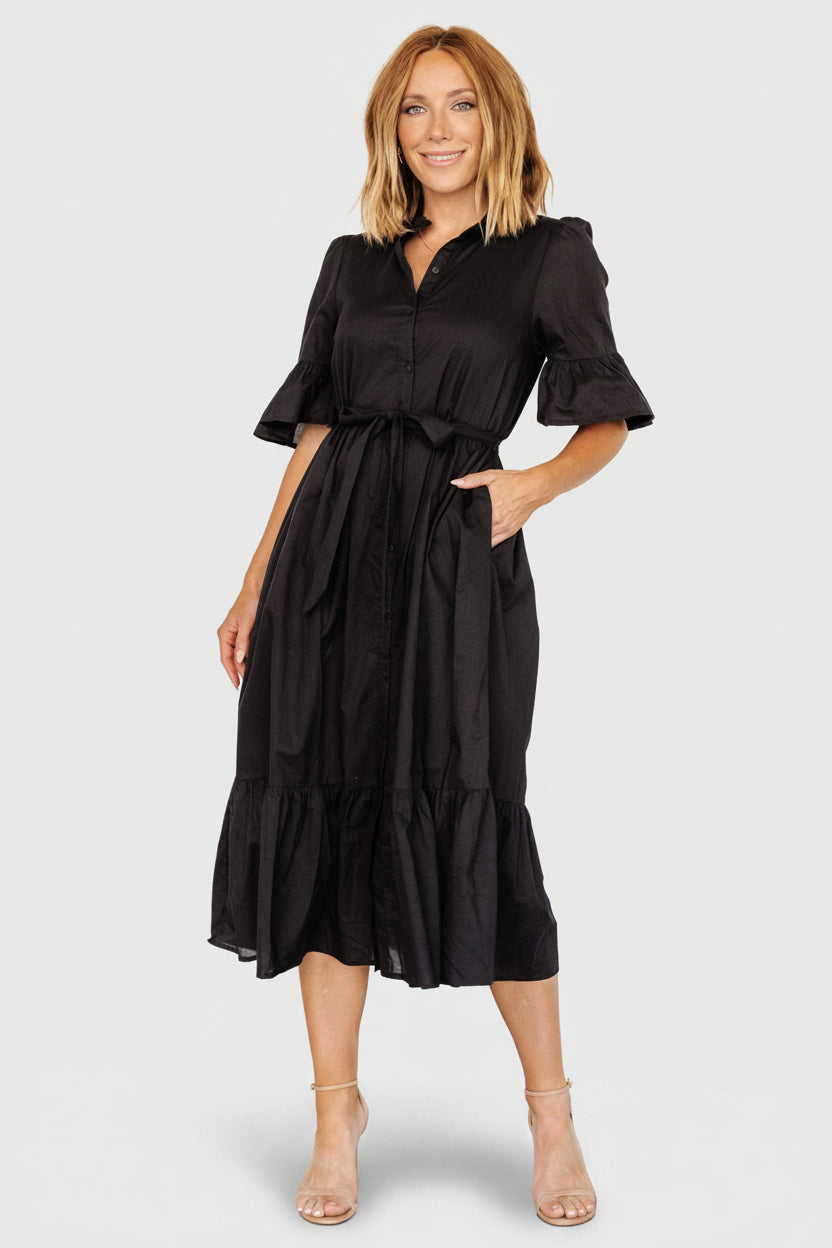 Mirielle Midi Dress | Baltic Born Black