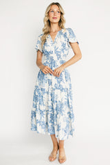 Holland Dress | Baltic Born Off White + Blue