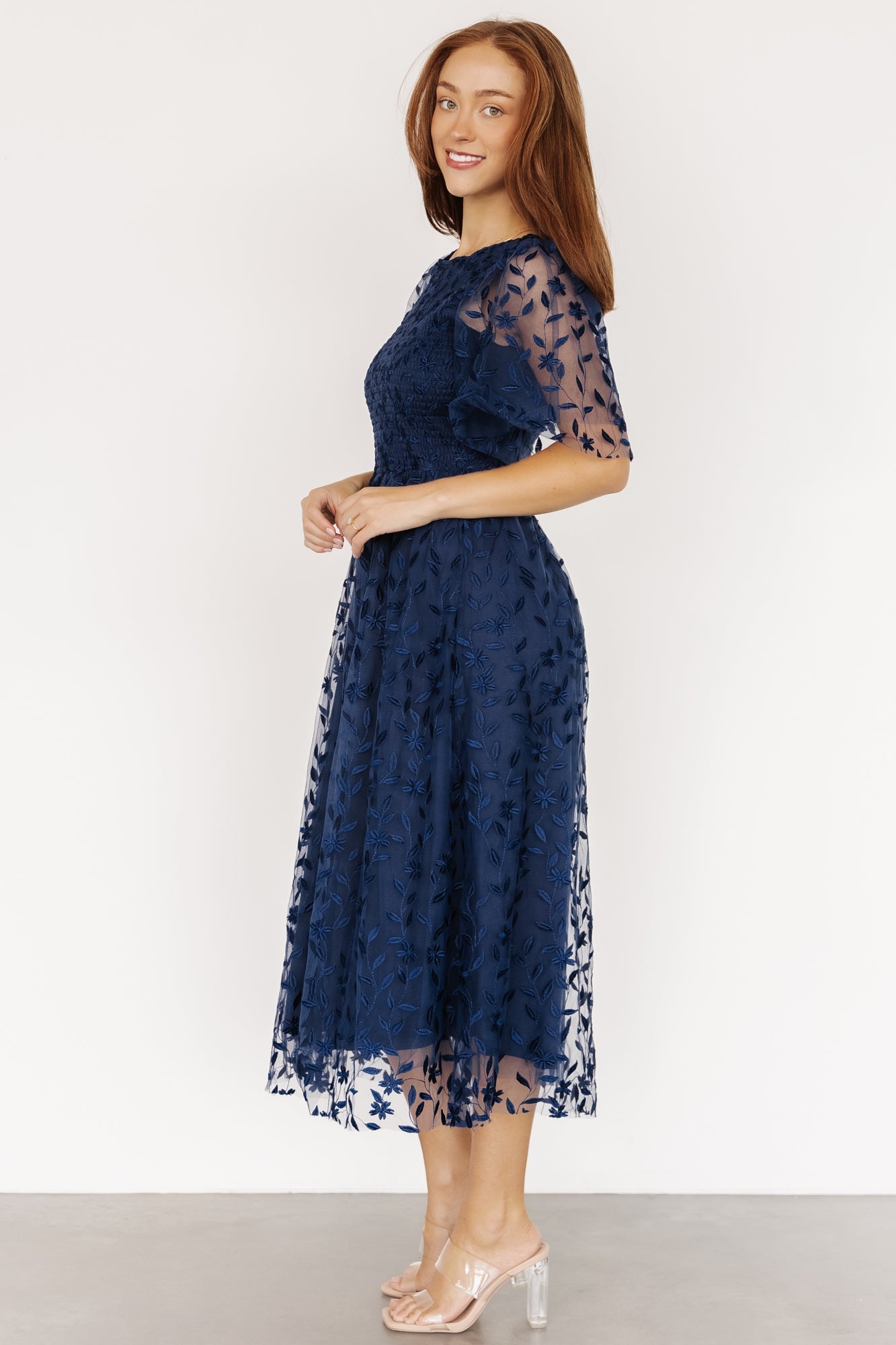 Kendra Embroidered Dress | Baltic Born Navy