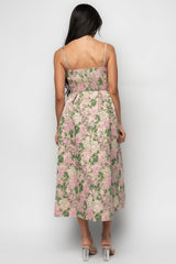 Antoinette Embossed Midi Dress | Baltic Born Champagne Multi Floral