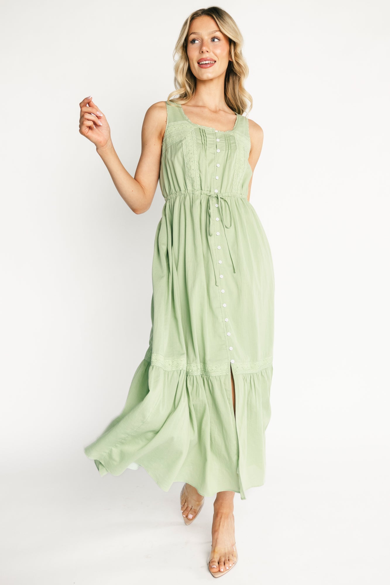 Blanche Midi Dress | Baltic Born Sage