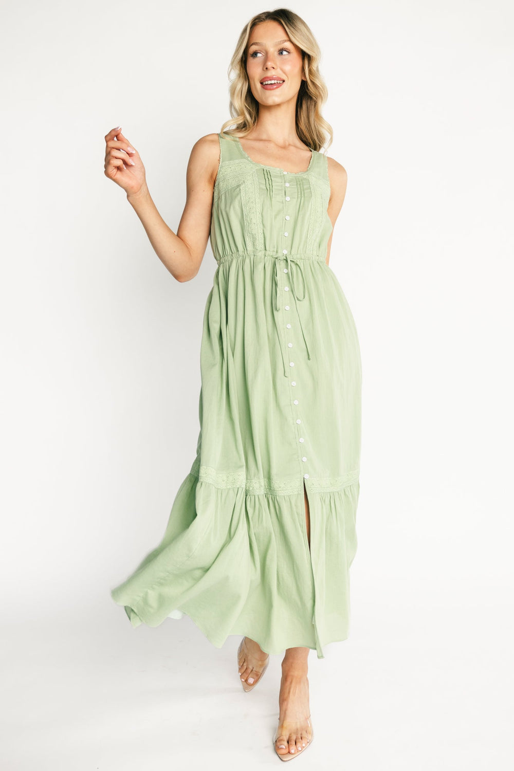 Blanche Midi Dress | Baltic Born Sage