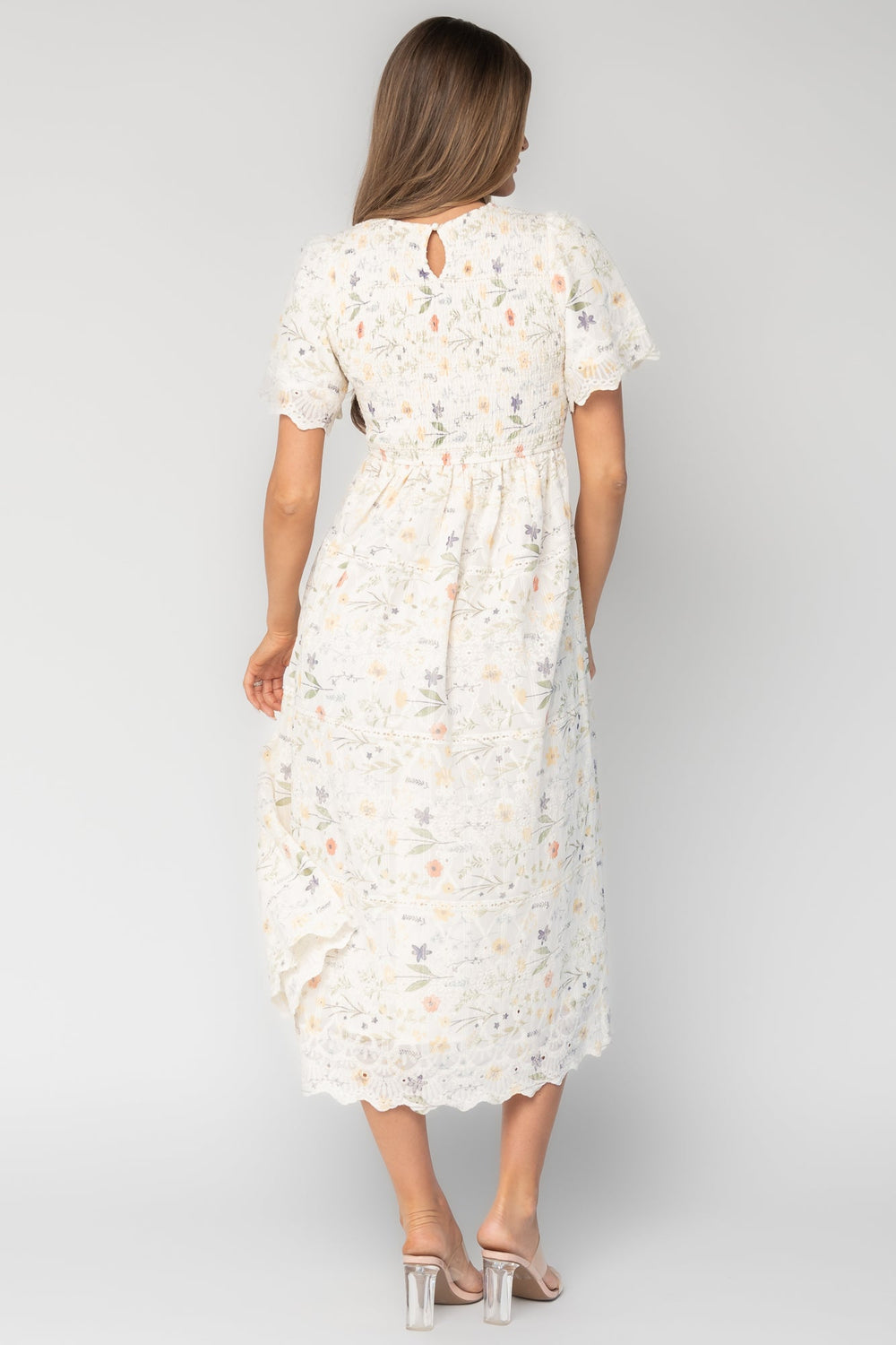 Maribel Lace Midi Dress | Baltic Born Cream Floral