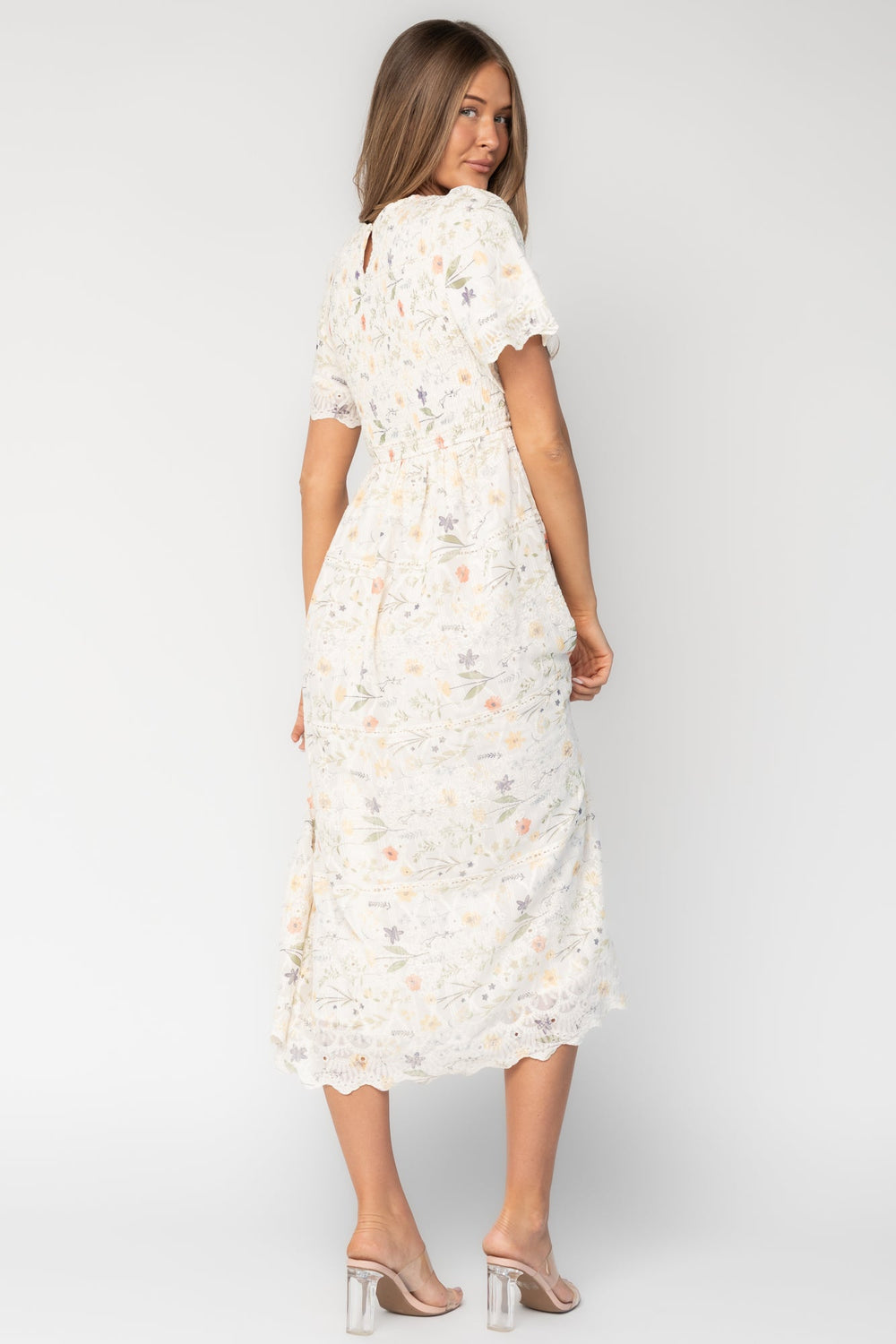 Maribel Lace Midi Dress | Baltic Born Cream Floral