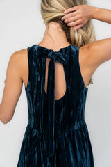 Octavia Velvet Midi Dress | Baltic Born Deep Teal