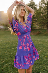 Raya Short Dress | Baltic Born Purple Multi