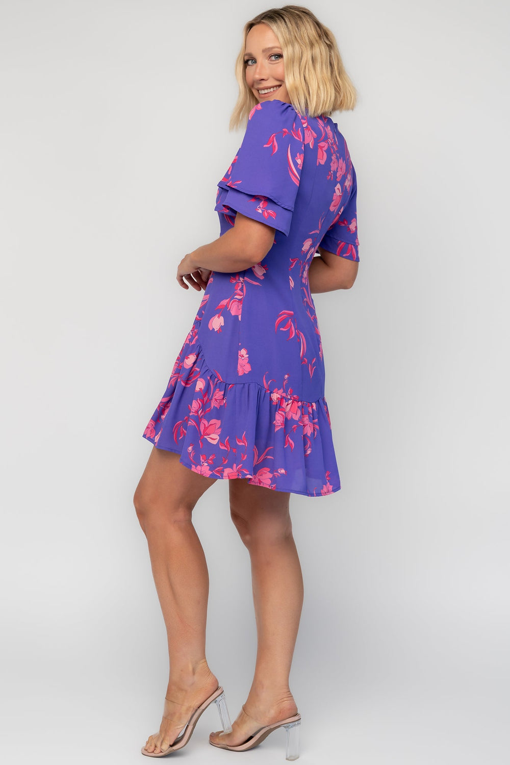 Raya Short Dress | Baltic Born Purple Multi
