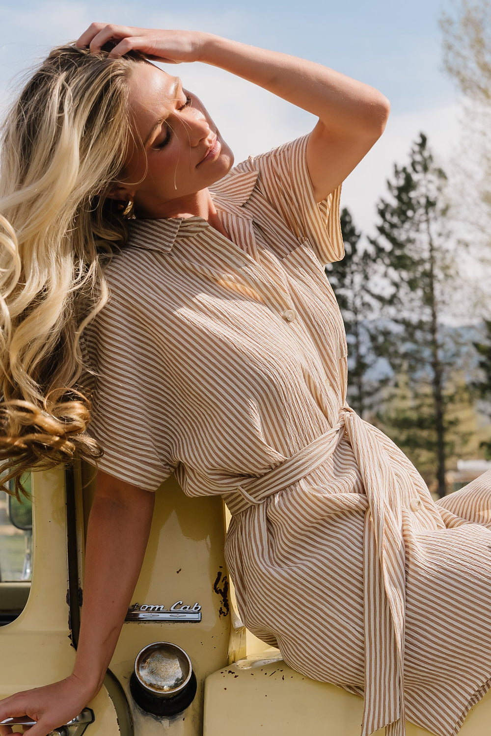 Nautical Shirt Dress | Baltic Born Tan Stripe
