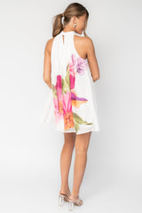 Ravello Pleated Short Dress | Baltic Born Off White Multi Floral