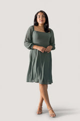 Elise Short Dress | Baltic Born Dark Sage