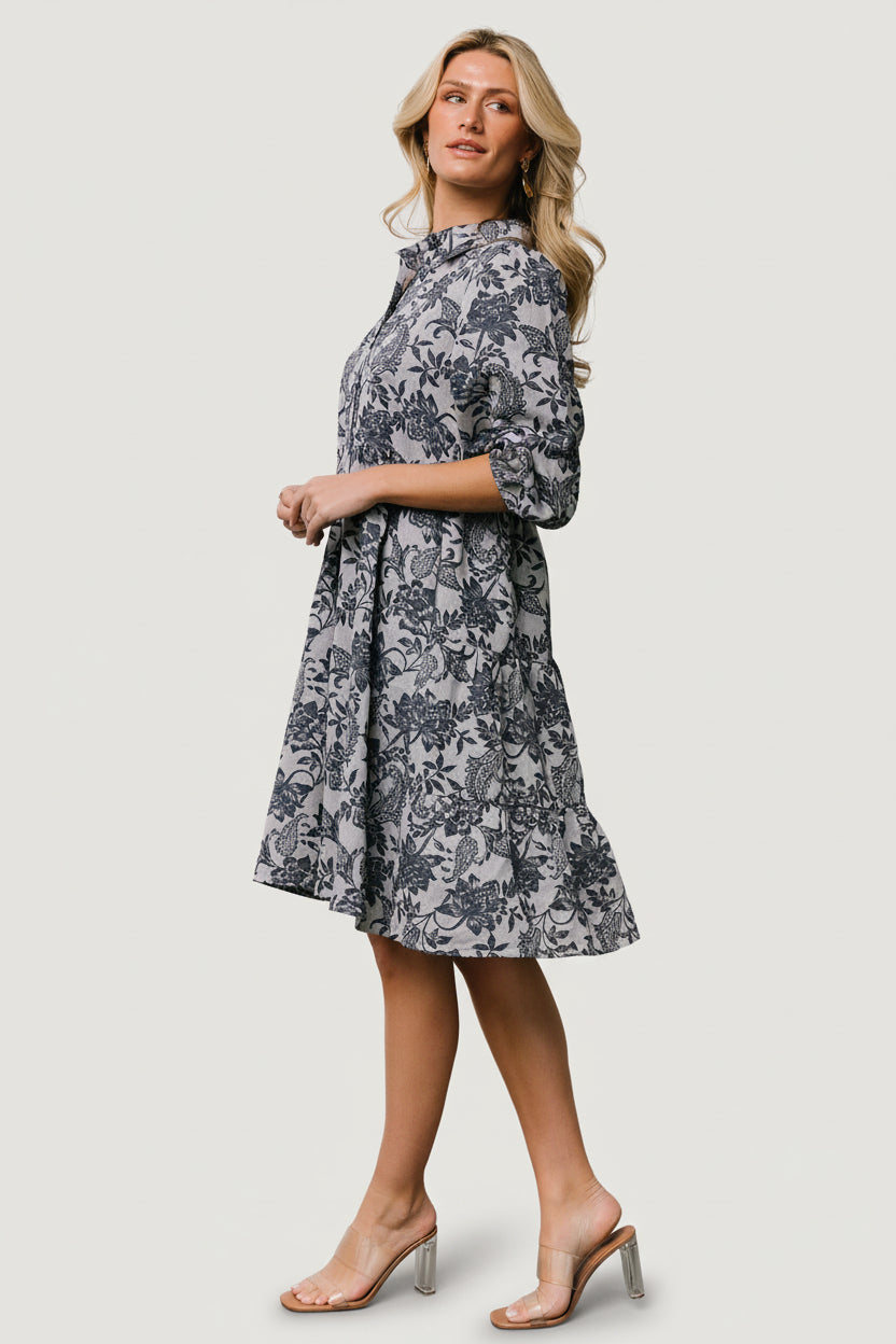Dakota Babydoll Dress | Baltic Born Navy Print