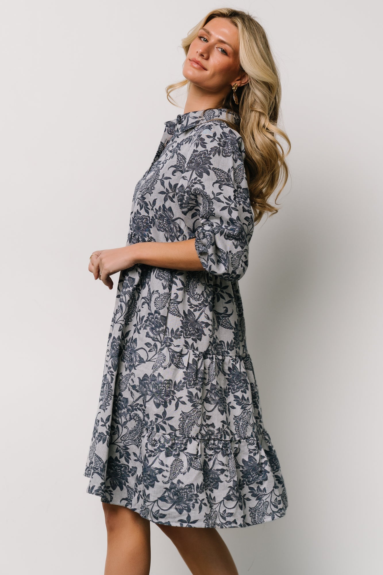 Dakota Babydoll Dress | Baltic Born Navy Print