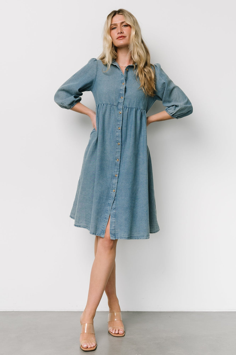 Sari Babydoll Dress | Baltic Born Chambray