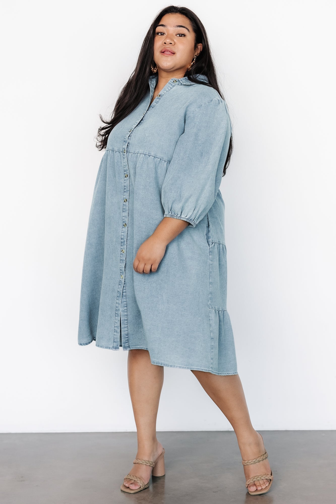 Sari Babydoll Dress | Baltic Born Chambray