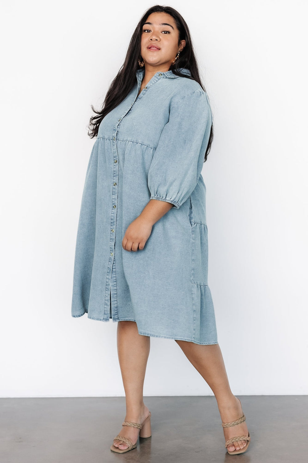 Sari Babydoll Dress | Baltic Born Chambray