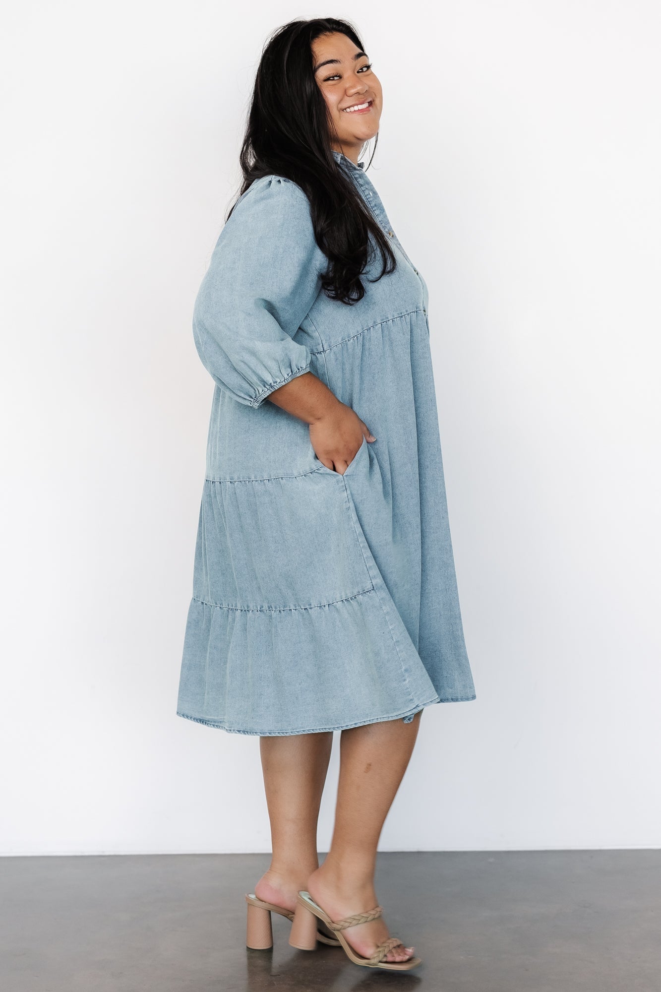 Sari Babydoll Dress | Baltic Born Chambray
