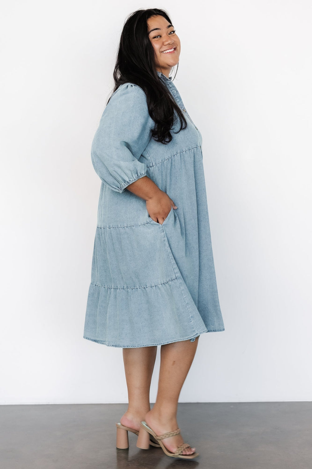 Sari Babydoll Dress | Baltic Born Chambray