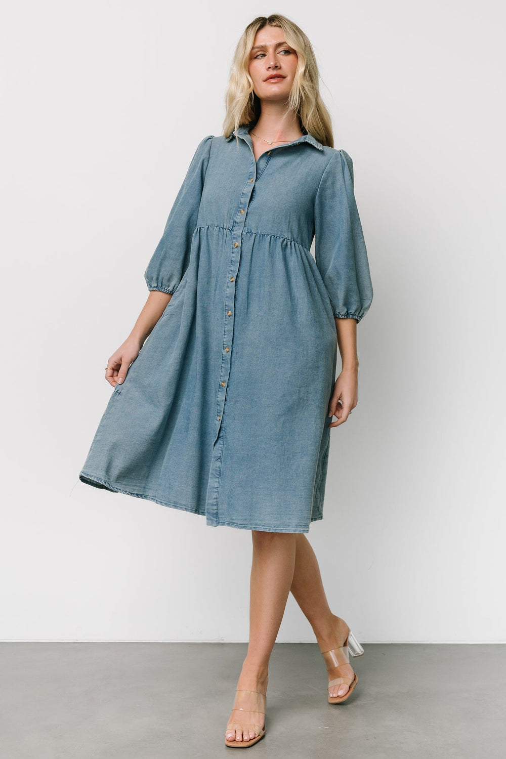Sari Babydoll Dress | Baltic Born Chambray