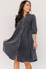 Sari Babydoll Dress | Baltic Born Washed Black