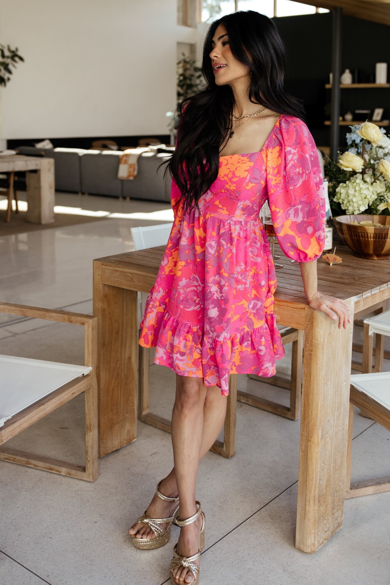 Levy Sweetheart Mini Dress | Baltic Born Fuchsia Multi
