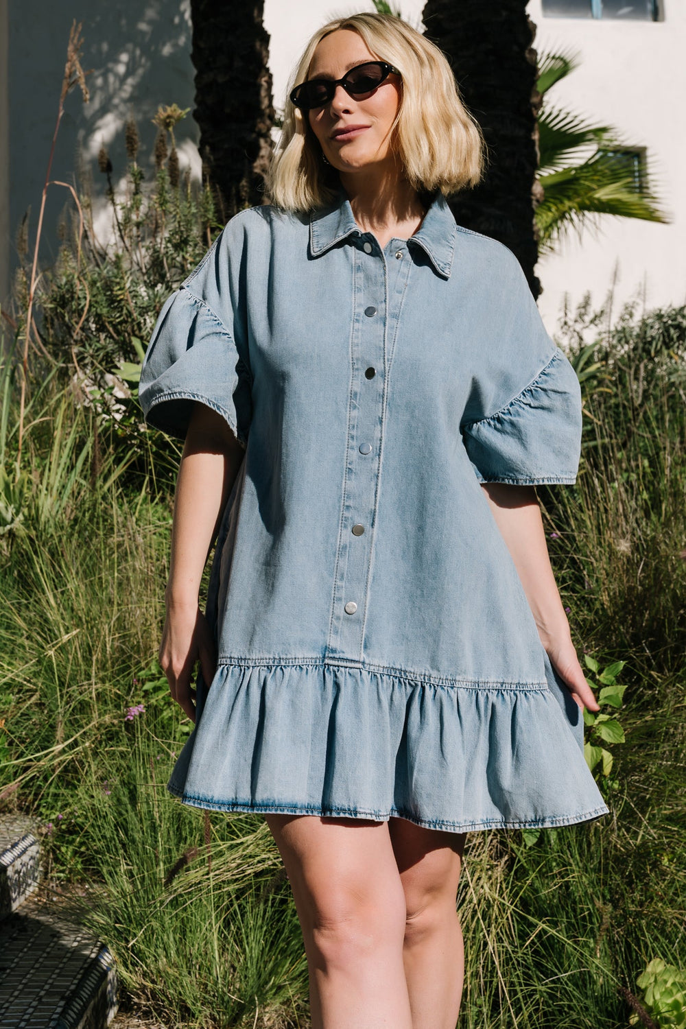 Laguna Short Dress | Baltic Born Light Wash