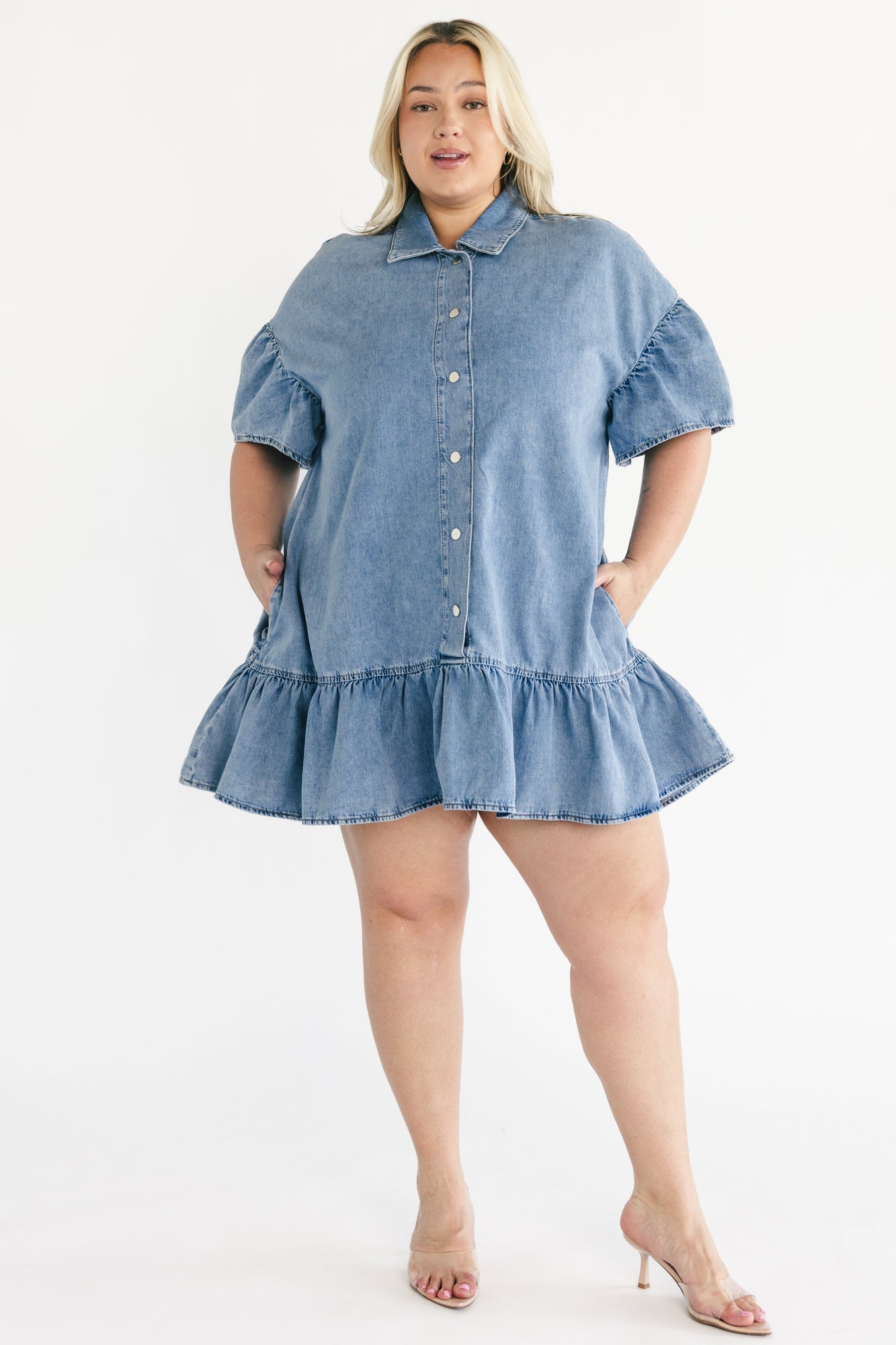Laguna Short Dress | Baltic Born Light Wash