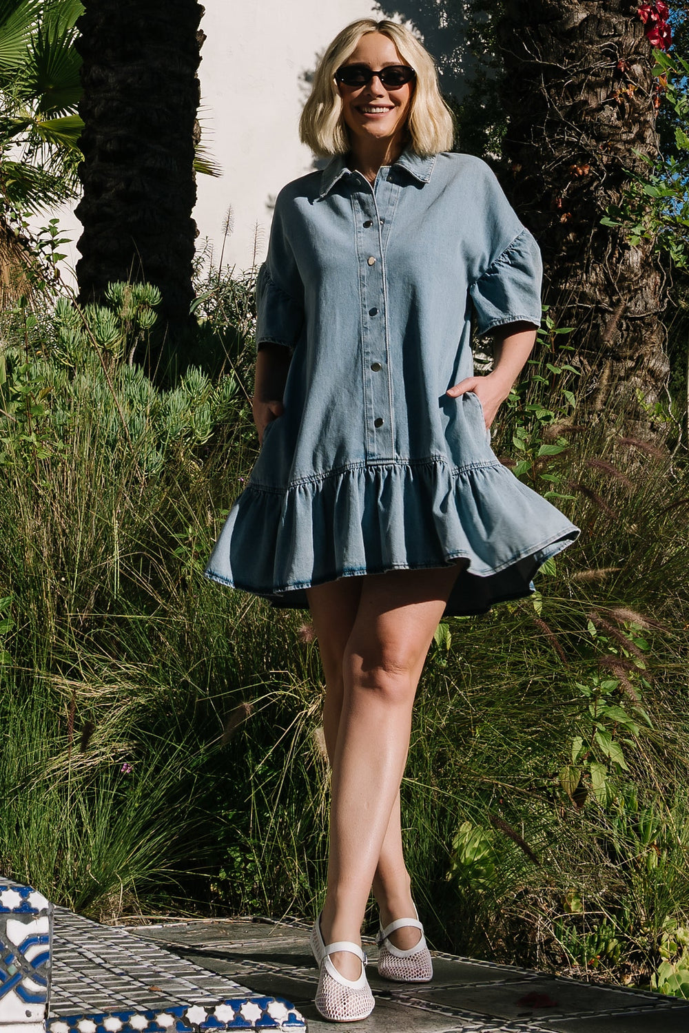 Laguna Short Dress | Baltic Born Light Wash