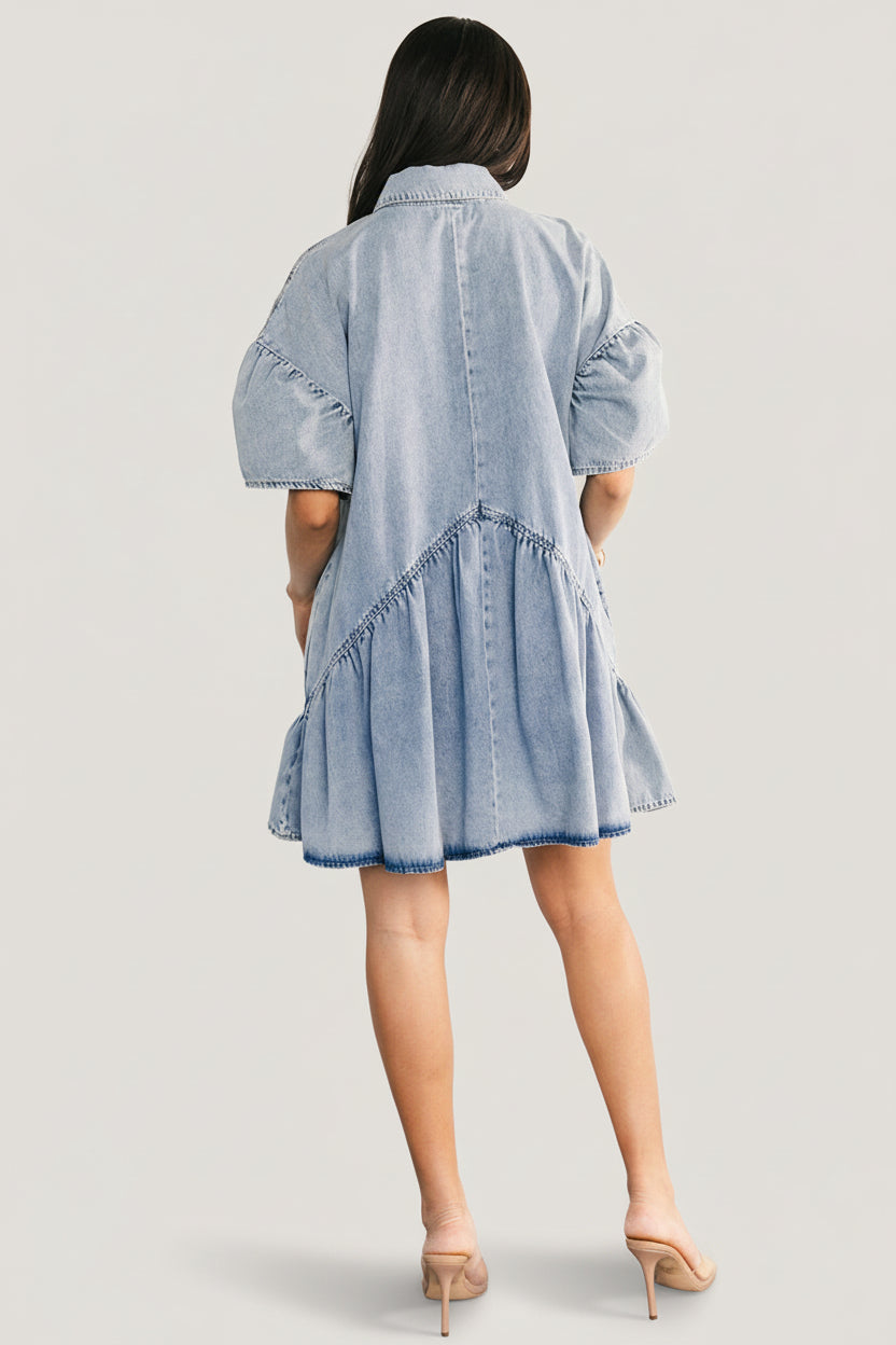 Laguna Short Dress | Baltic Born Light Wash