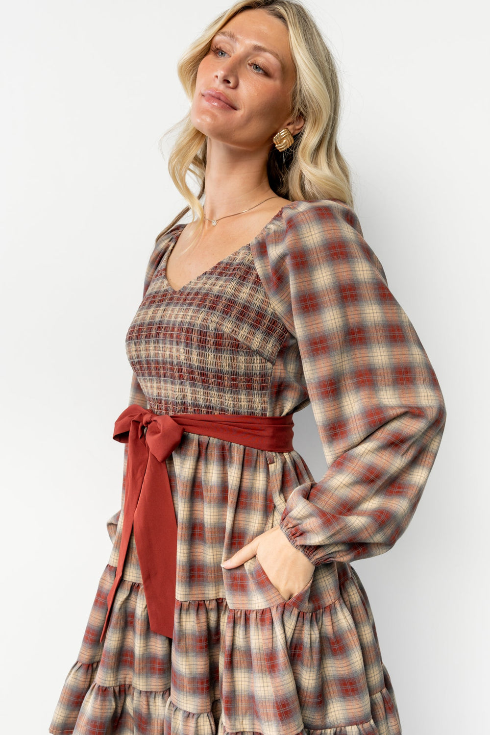 Stina Short Dress | Baltic Born Plaid Multi
