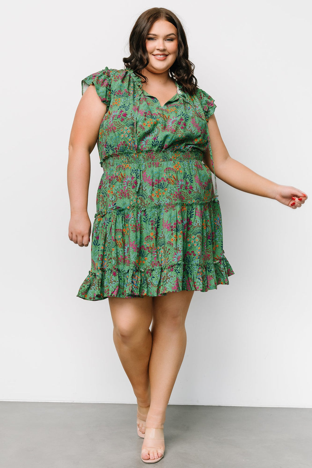 Rio Short Dress | Baltic Born Green Multi