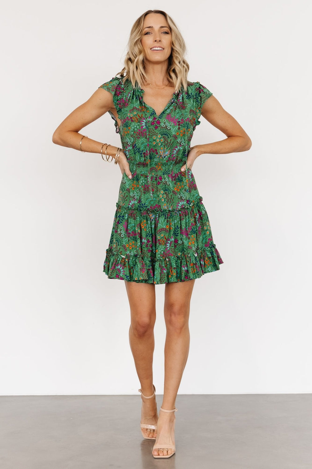 Rio Short Dress | Baltic Born Green Multi