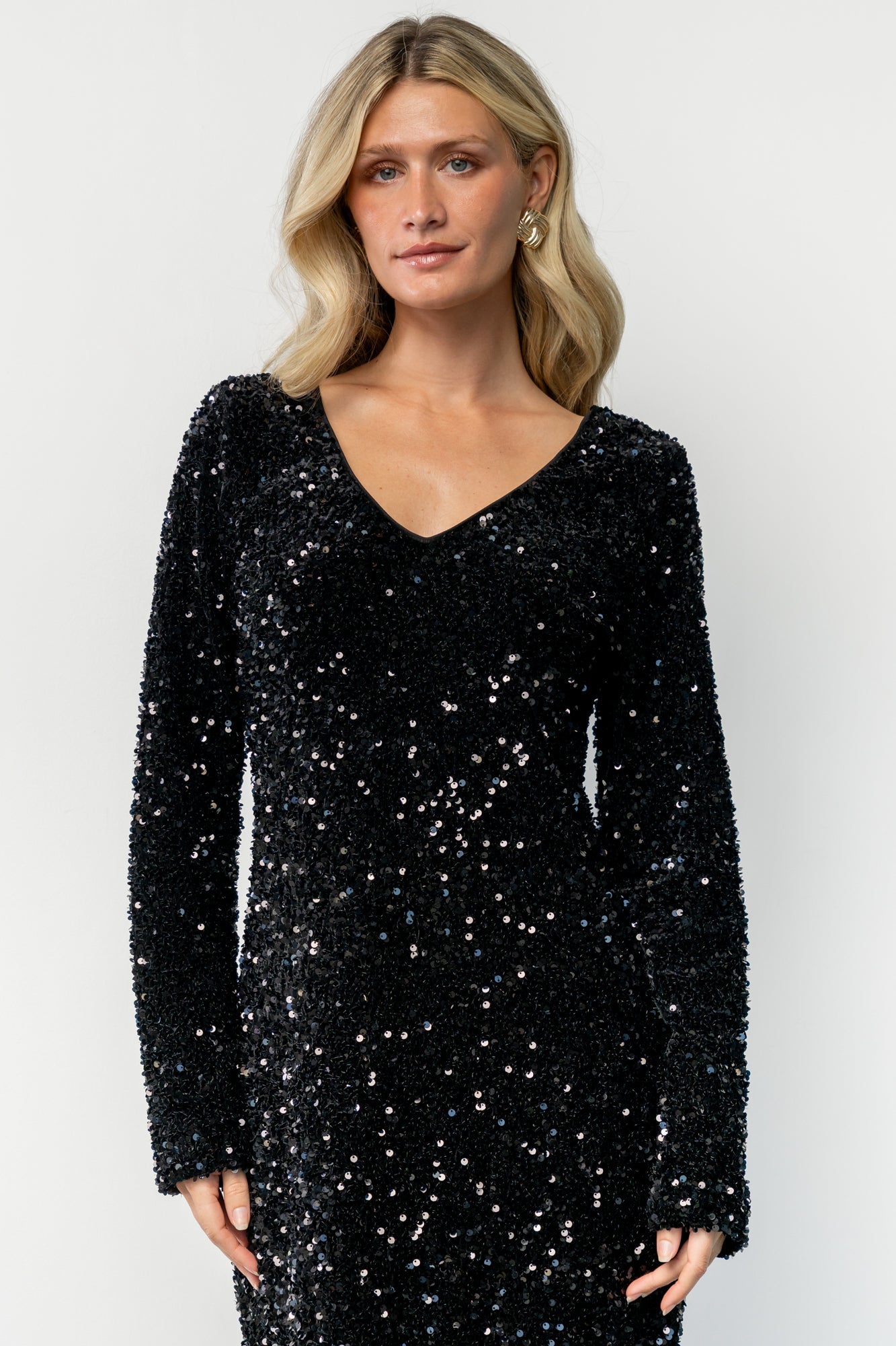 Mira Sequin Short Dress | Baltic Born Black