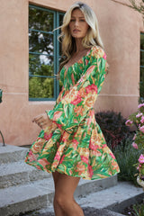 Acapulco Short Dress | Baltic Born Green Multi Print