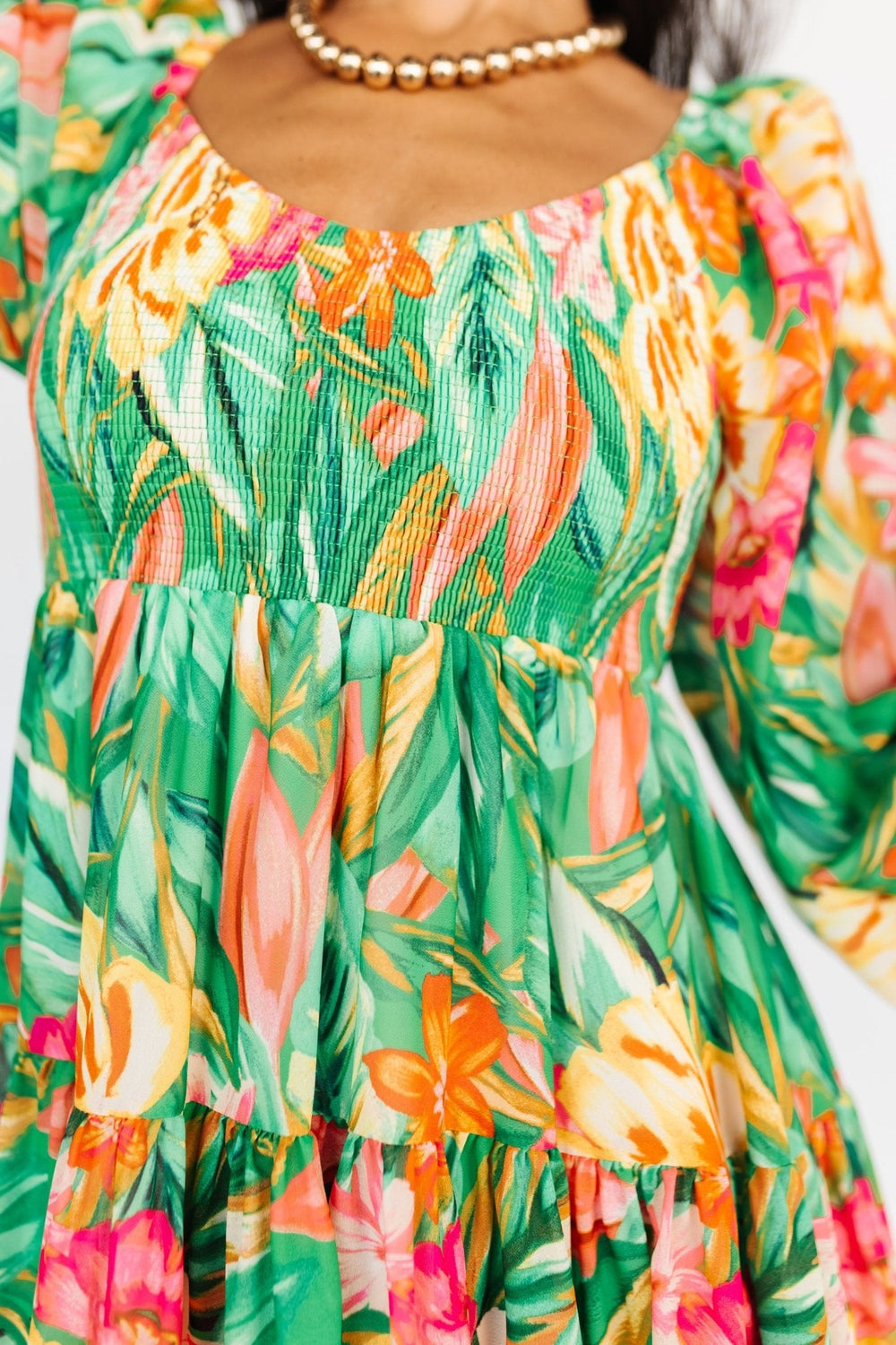 Acapulco Short Dress | Baltic Born Green Multi Print