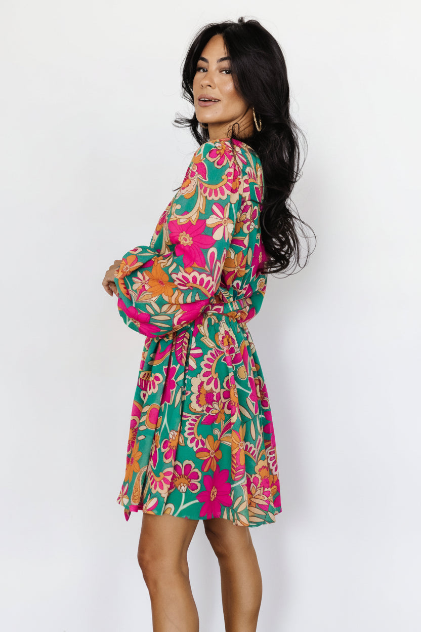 Wesley Mini Dress | Baltic Born Green Multi