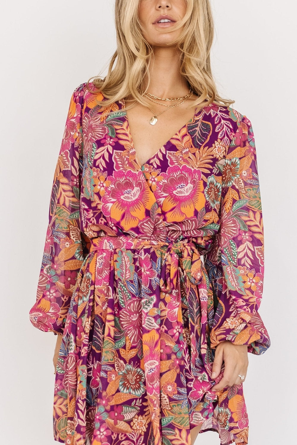 Newark Mini Dress | Baltic Born Purple Multi