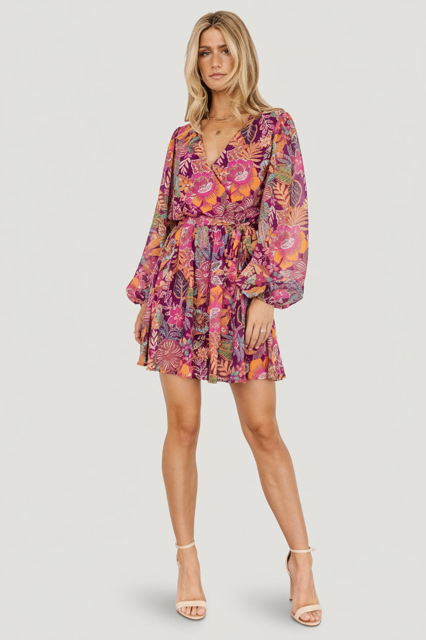 Newark Mini Dress | Baltic Born Purple Multi
