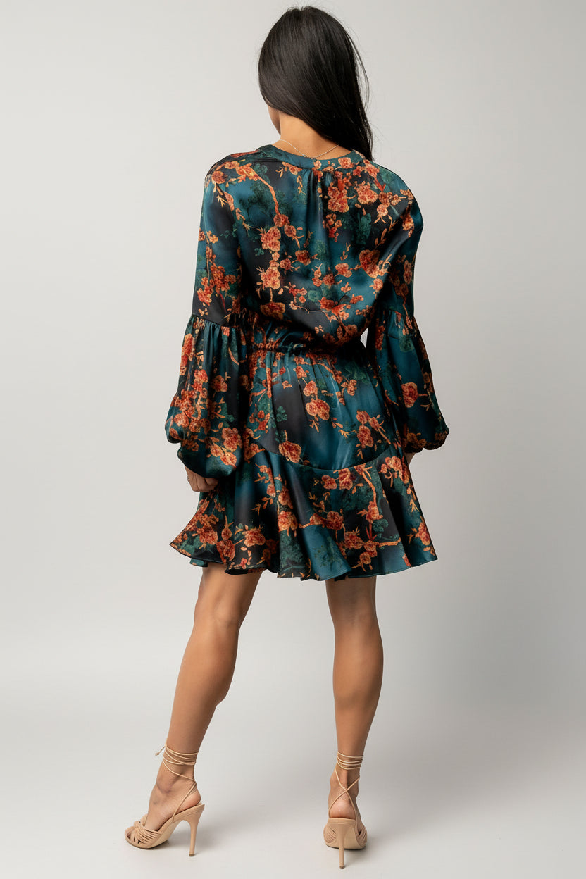 Venice Short Dress | Baltic Born Jade + Copper Floral