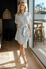 Nautical Shirt Dress | Baltic Born Blue Stripe