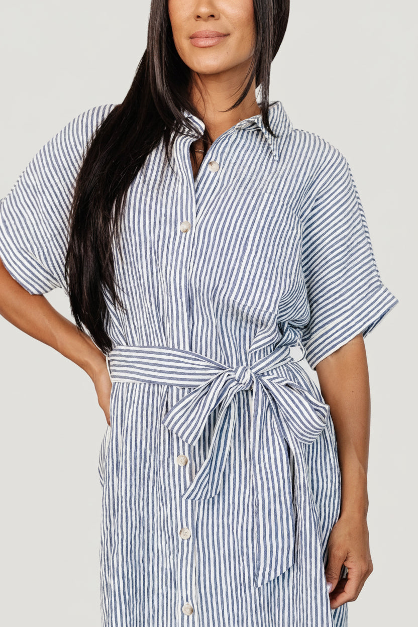 Nautical Shirt Dress | Baltic Born Blue Stripe