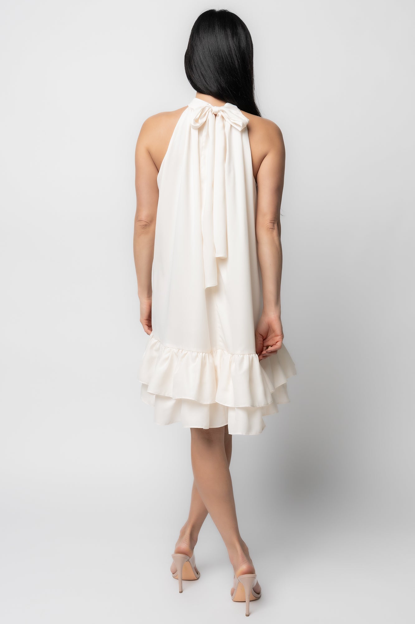Lulu Ruffle Short Dress | Baltic Born Cream