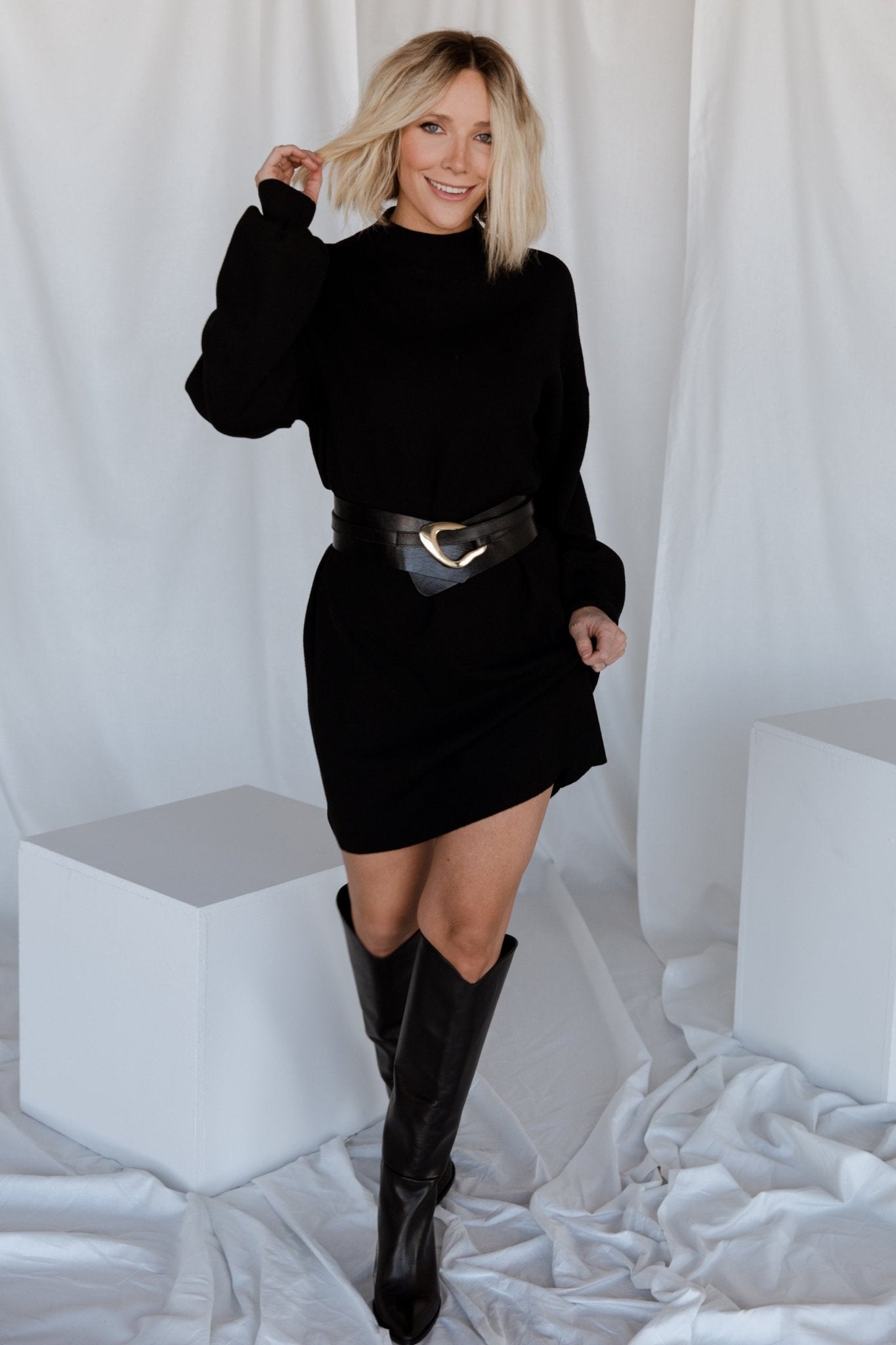 Jennings Sweater Dress | Baltic Born Black