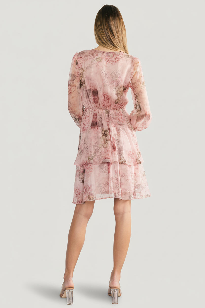 Zoemy Short Dress | Baltic Born Dusty Rose Floral