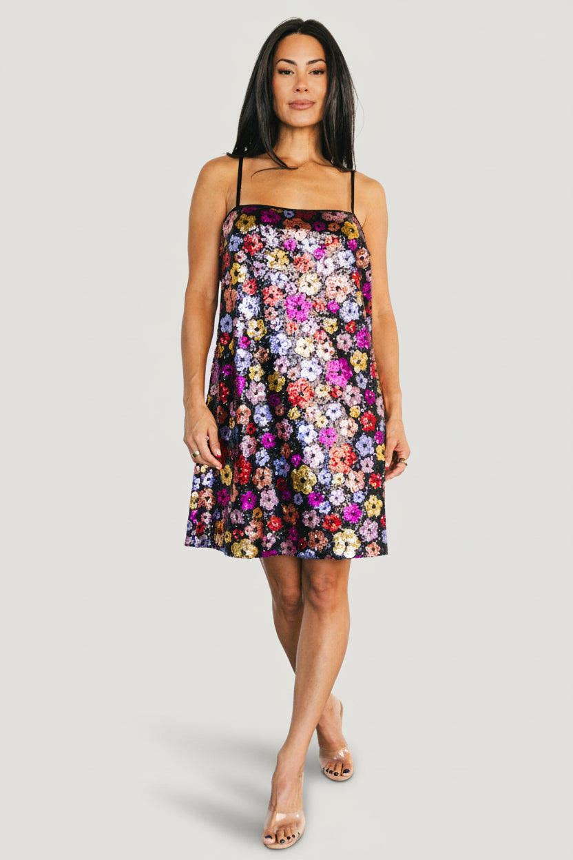 Malia Sequin Mini Dress | Baltic Born Black Multi