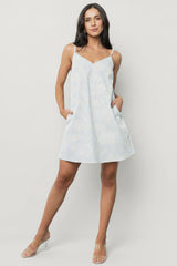 Nyra Short Dress | Baltic Born Blue Stripe