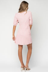 Ginger Tie Short Dress | Baltic Born Pink Stripe