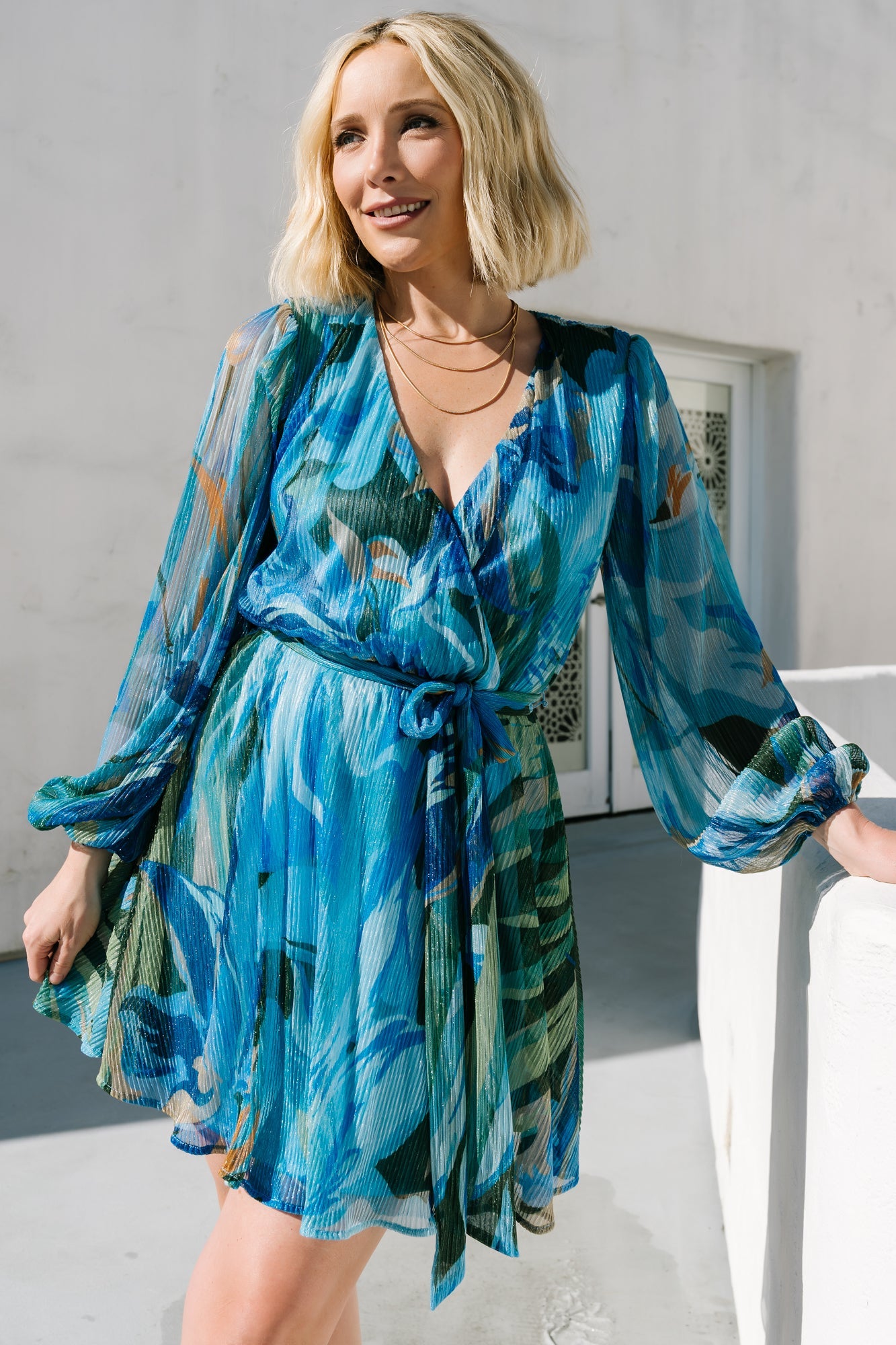 Rev Mini Dress | Baltic Born Cobalt Multi