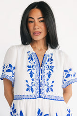Palomina Short Dress | Baltic Born Cobalt Print