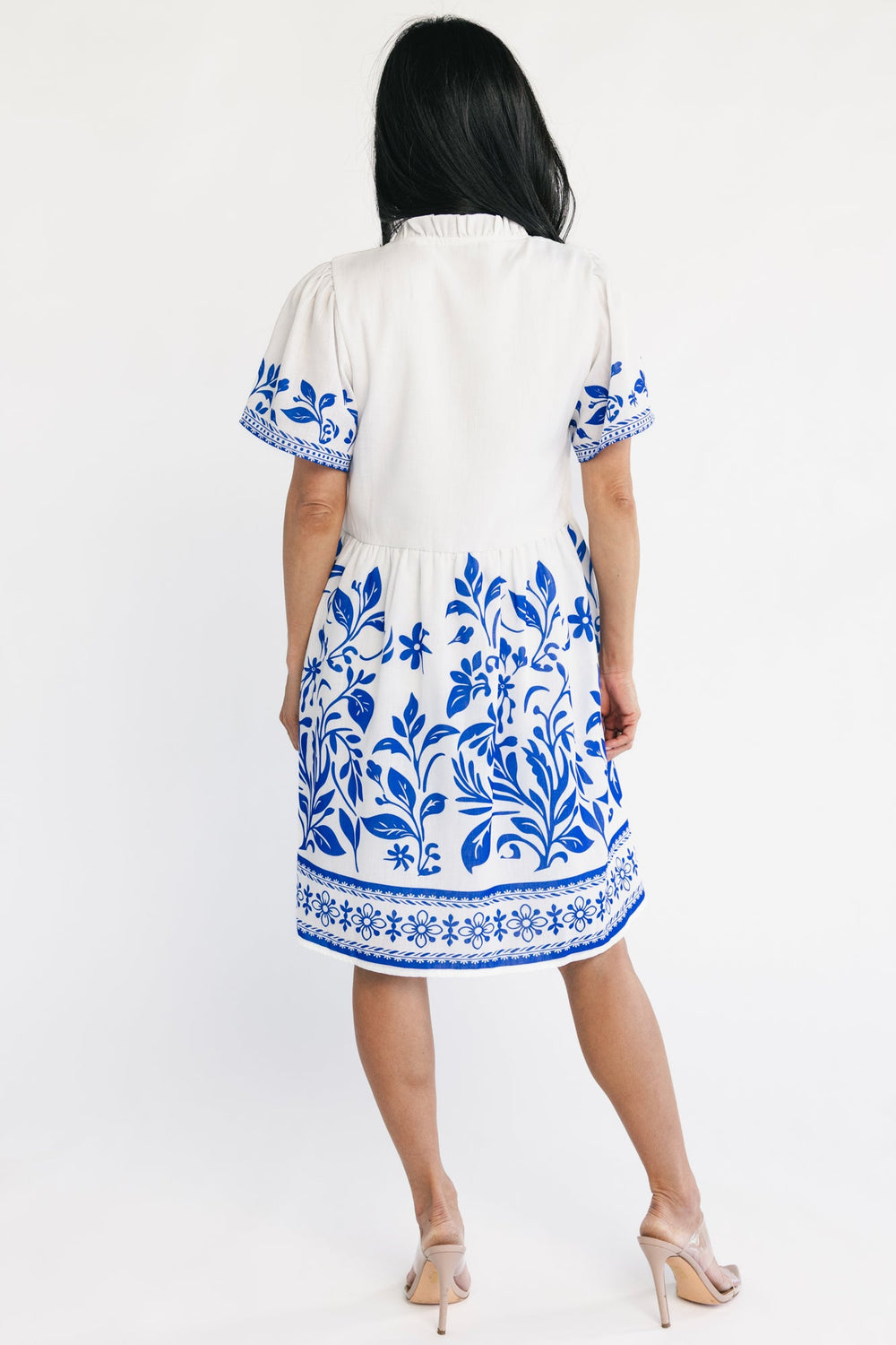 Palomina Short Dress | Baltic Born Cobalt Print