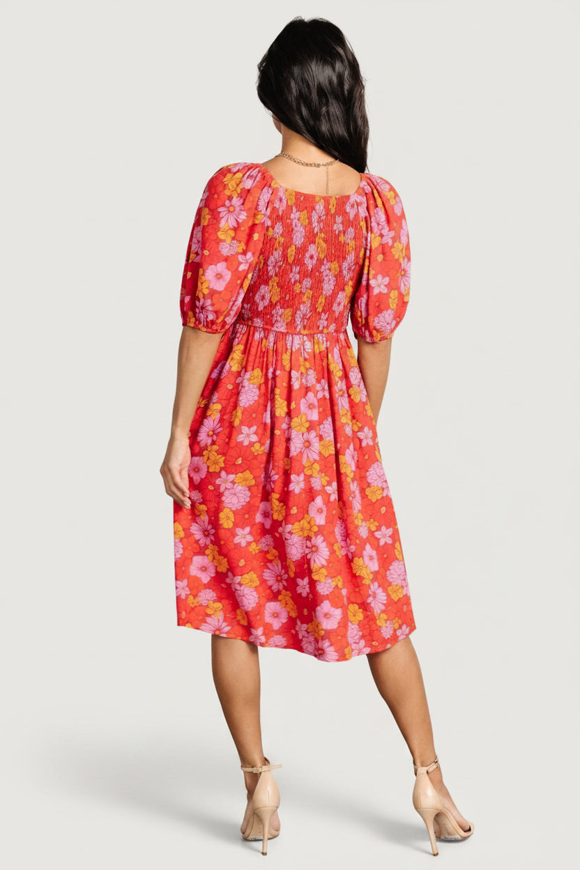 Gabbie Short Dress | Baltic Born Red Multi Floral